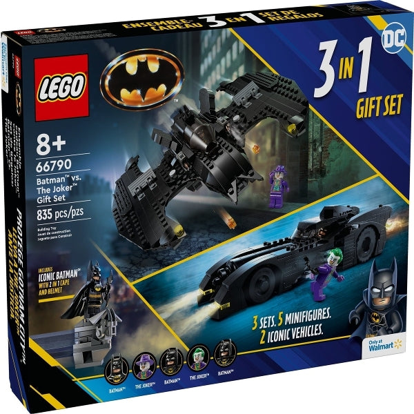 Super Heroes Bundle Pack, Batman, 3 in 1 Gift Set (Sets 30653, 76224, and 76265) - Batman vs. The Joker Gift Set — box